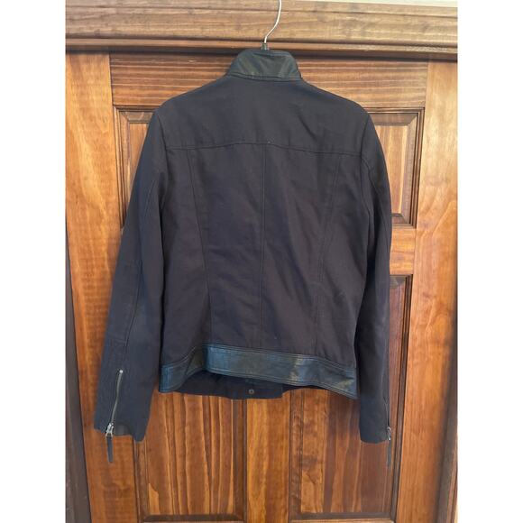 Lucky Brand Leather trimmed moto jacket Small - Picture 5 of 7